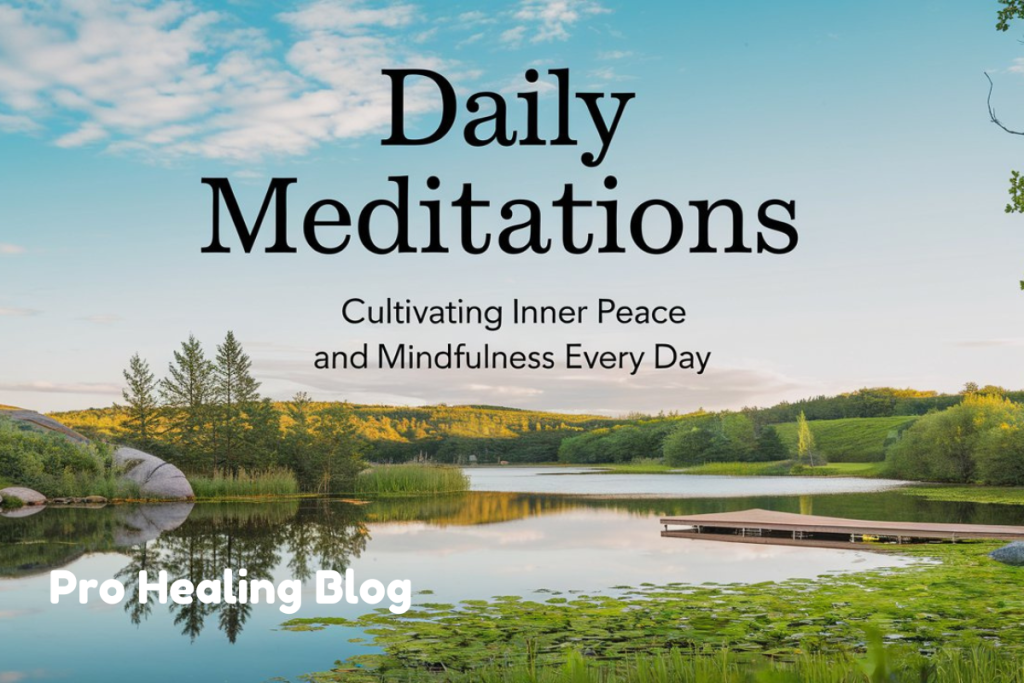 Daily Meditations: Cultivating Inner Peace and Mindfulness Every Day